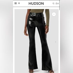 Hudson Patent Leather Flare Pants